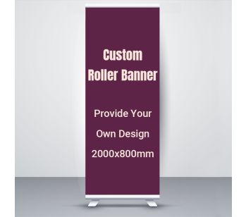 Customised Personalised Pop Up Roller Banner 2000mm x 800mm