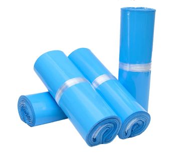 100pcs Self Adhesive Blue Mailing Bag 280mm x 380mm + 40mm