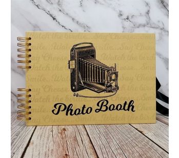 Good Size, Brown Photo Booth Style Guestbook