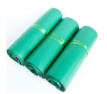 100pcs Self Adhesive Green Mailing Bag 250mm x 310mm + 40mm