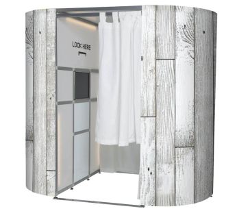 Light Rustic Wood Photo Booth Panel Skins