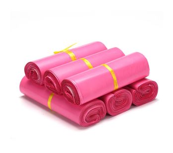 100pcs Self Adhesive Pink Mailing Bag 250mm x 310mm + 40mm