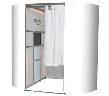 A Set of White Gloss BOOTH EXPERIENCE Photo Booth Skins 