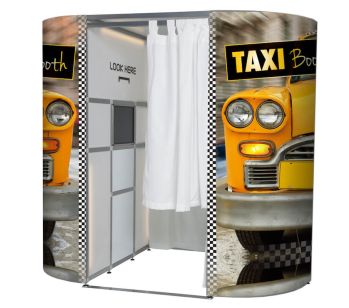 Taxi Cab Booth Photo Booth Panel Skins